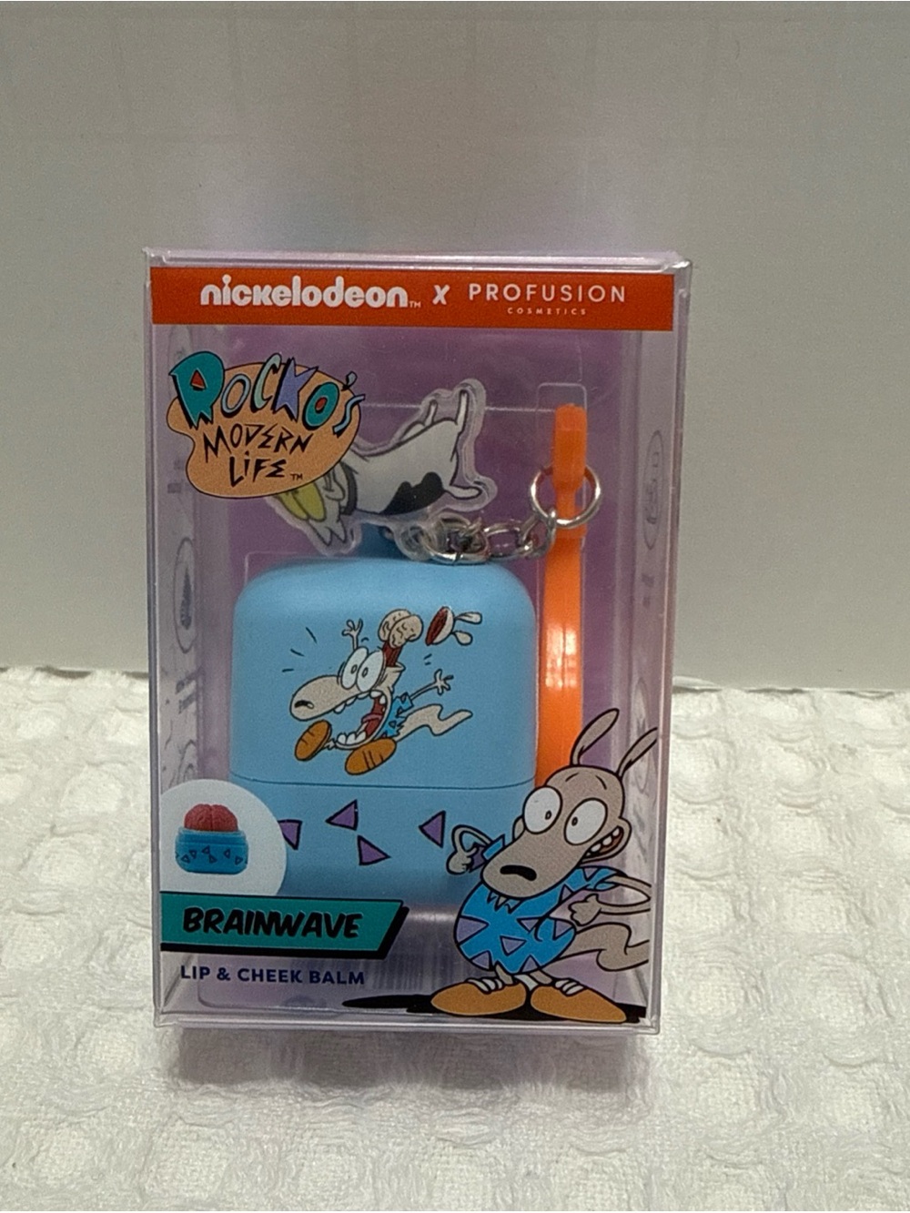 Profusion Cosmetics Rocko’s Modern Life Lip & Cheek Balm Case - Blue & Orange
